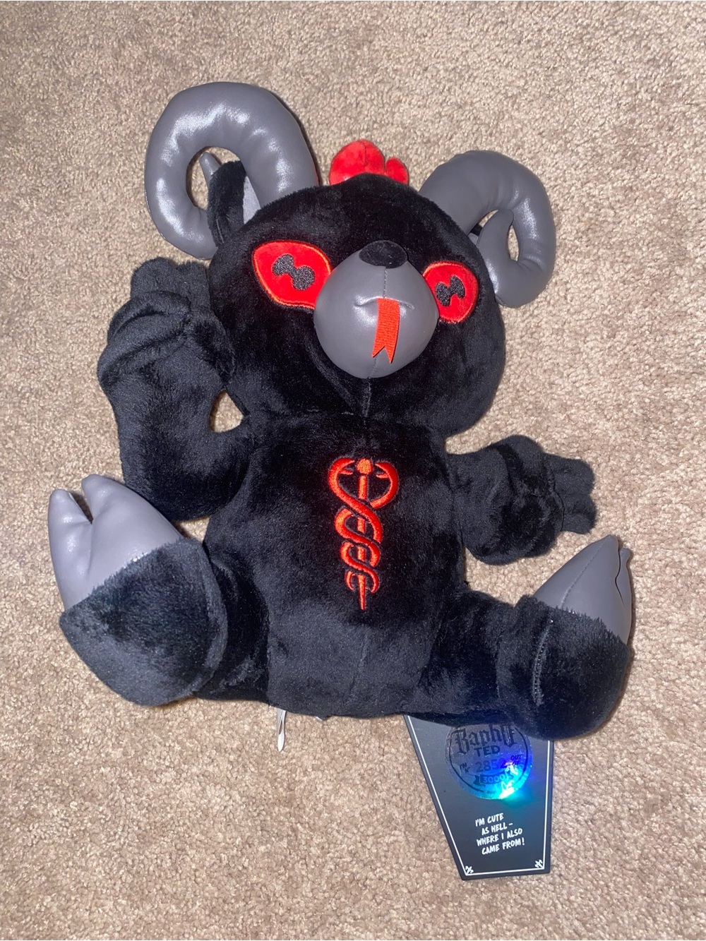 NWT Killstar Kreeptures Bapho-Ted plush